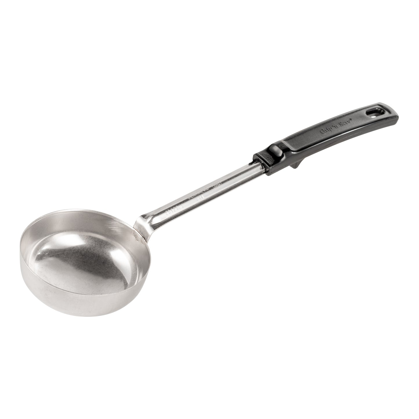 Vollrath | Grip N Serve Solid Round Spoodle, 6 oz, Black Handle