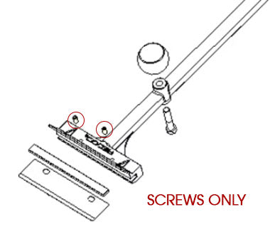 Vollrath Replacement Screw Set PRS Plate for Grill Tender Scraper - 1107R