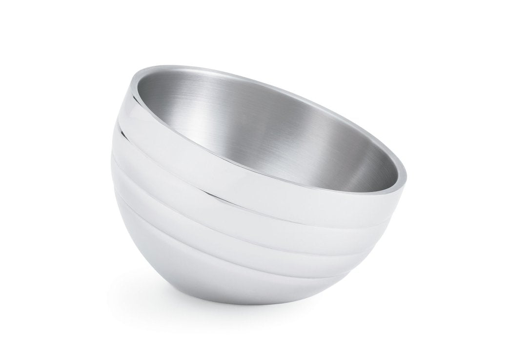 Vollrath | Bol d’affichage isolé coudé à double paroi, 5 pintes, acier inoxydable