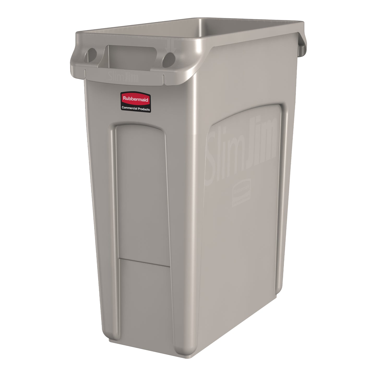 Rubbermaid | Slim Jim Vented Garbage Can, 16 Gal, Beige