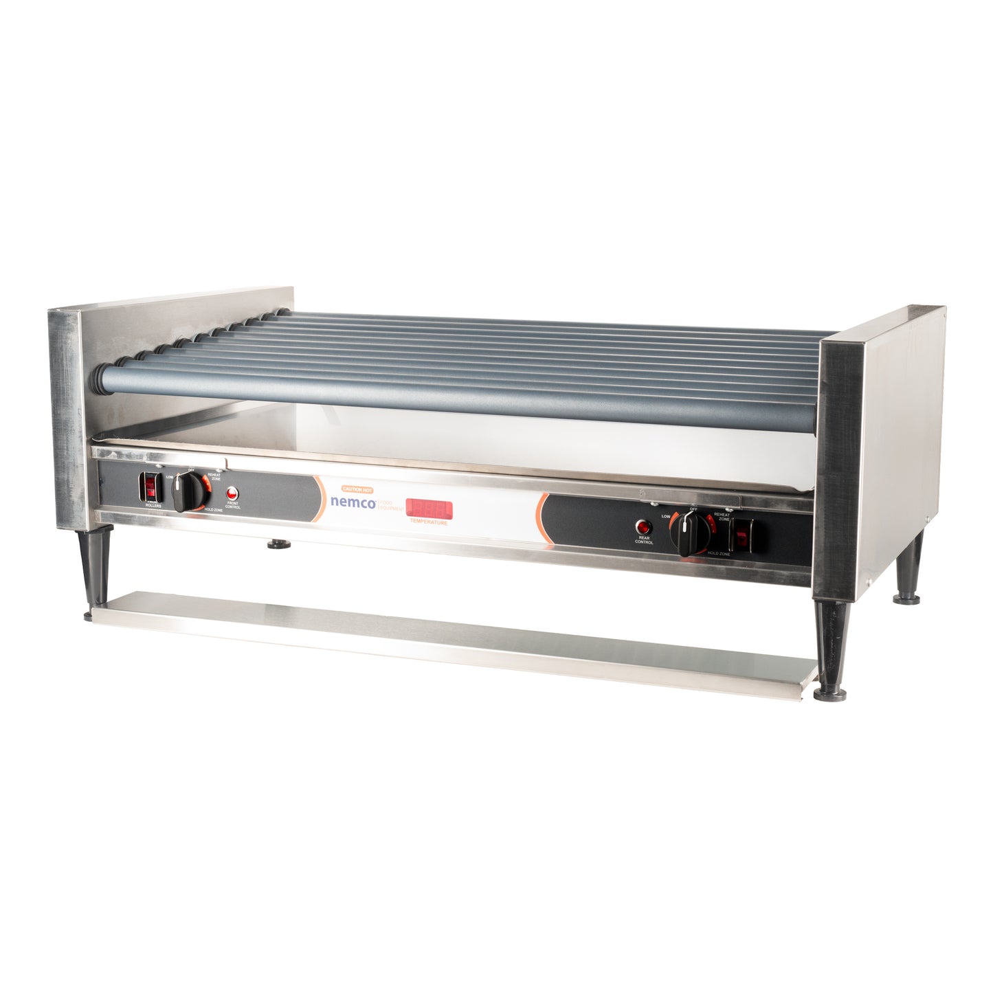 Nemco | Slanted Roller Grill, Digital Display, GripsIt, 50 Hot Dogs, 120V