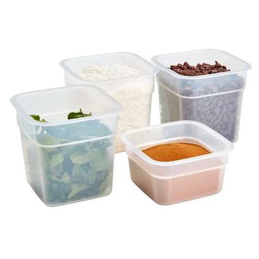 Cambro CamSquares FreshPro Mini Food Storage Container Set, 16-Piece, Translucent - FPMINI16190