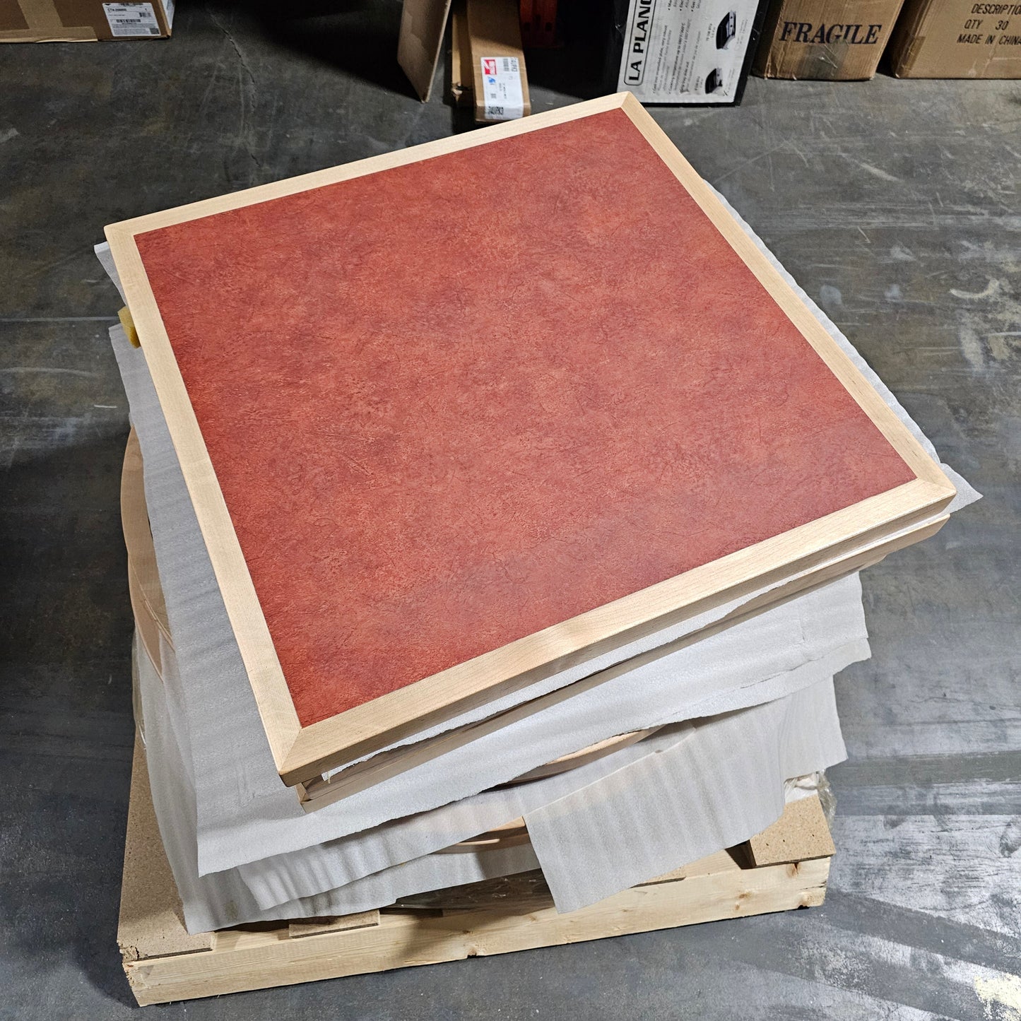 Plateau de table carré FTN, 76 x 76 cm, fresque marocaine, VENTE FINALE - 30X30-MORROCANFRESCO