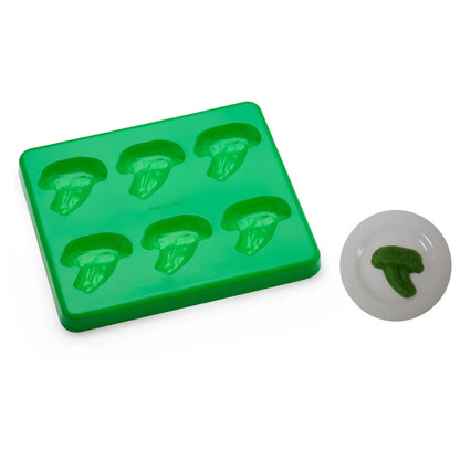 Puree Food Molds Puree Broccoli Mold with Lid, Serves 6, Green - PFM1