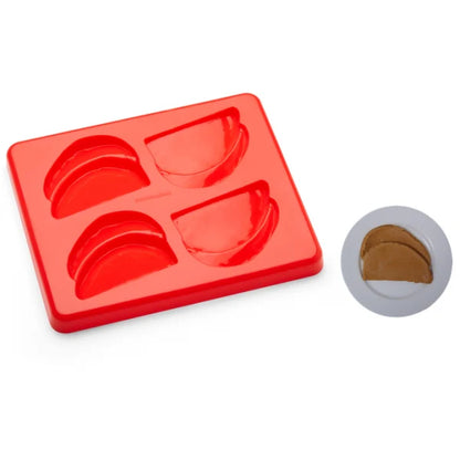 Puree Food Molds Puree Sliced Meat Mold with Lid, Serves 4, Red - PFM10