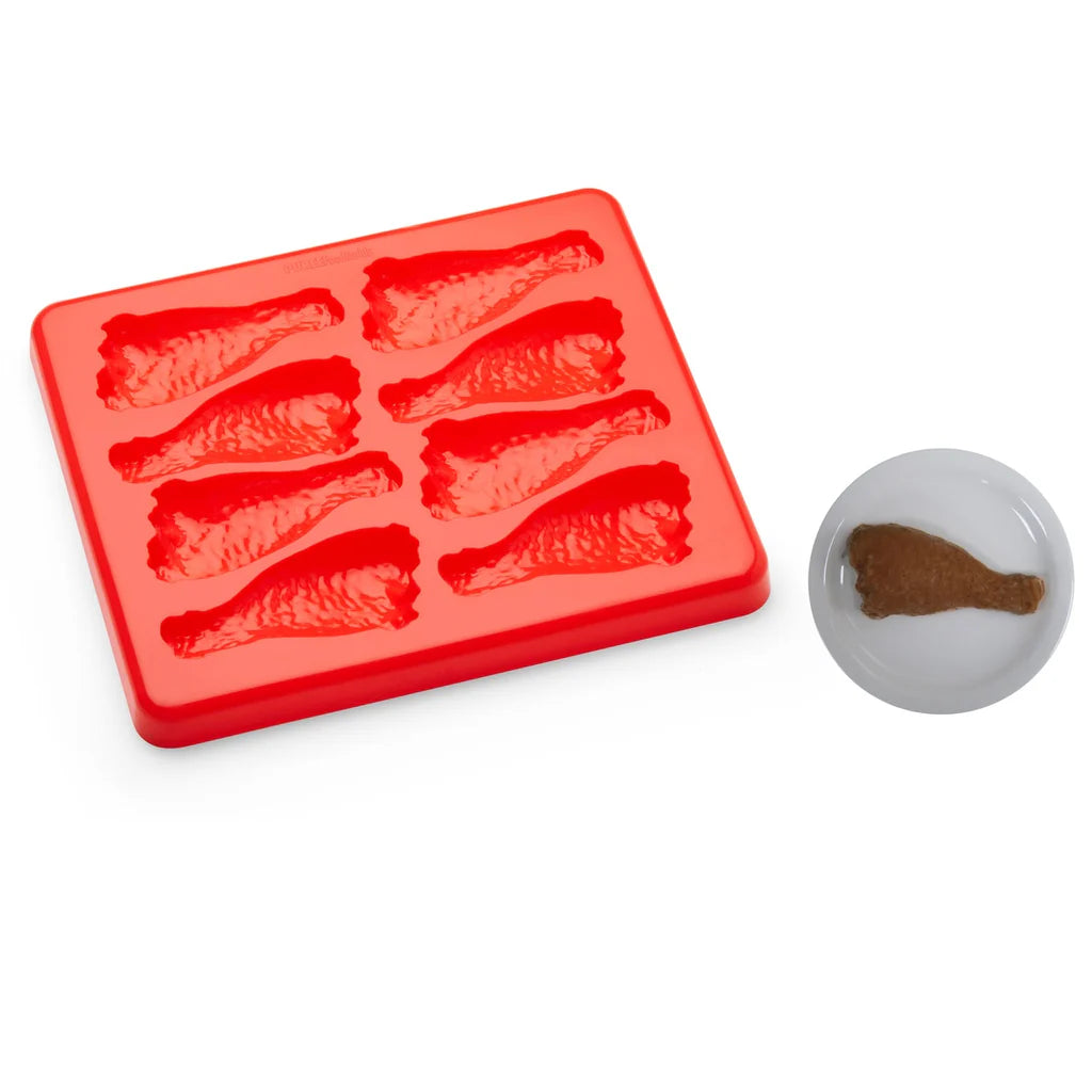 Moule à purée pour cuisses de poulet avec couvercle, pour 8 personnes, rouge - PFM12
