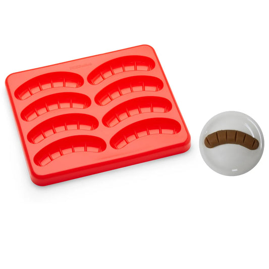 Puree Food Molds Puree Sausages Mold with Lid, Serves 8, Red - PFM3