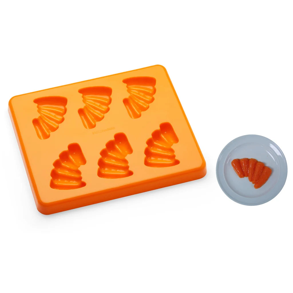 Moule à purée de carottes miniatures avec couvercle, 6 portions, orange - PFM4