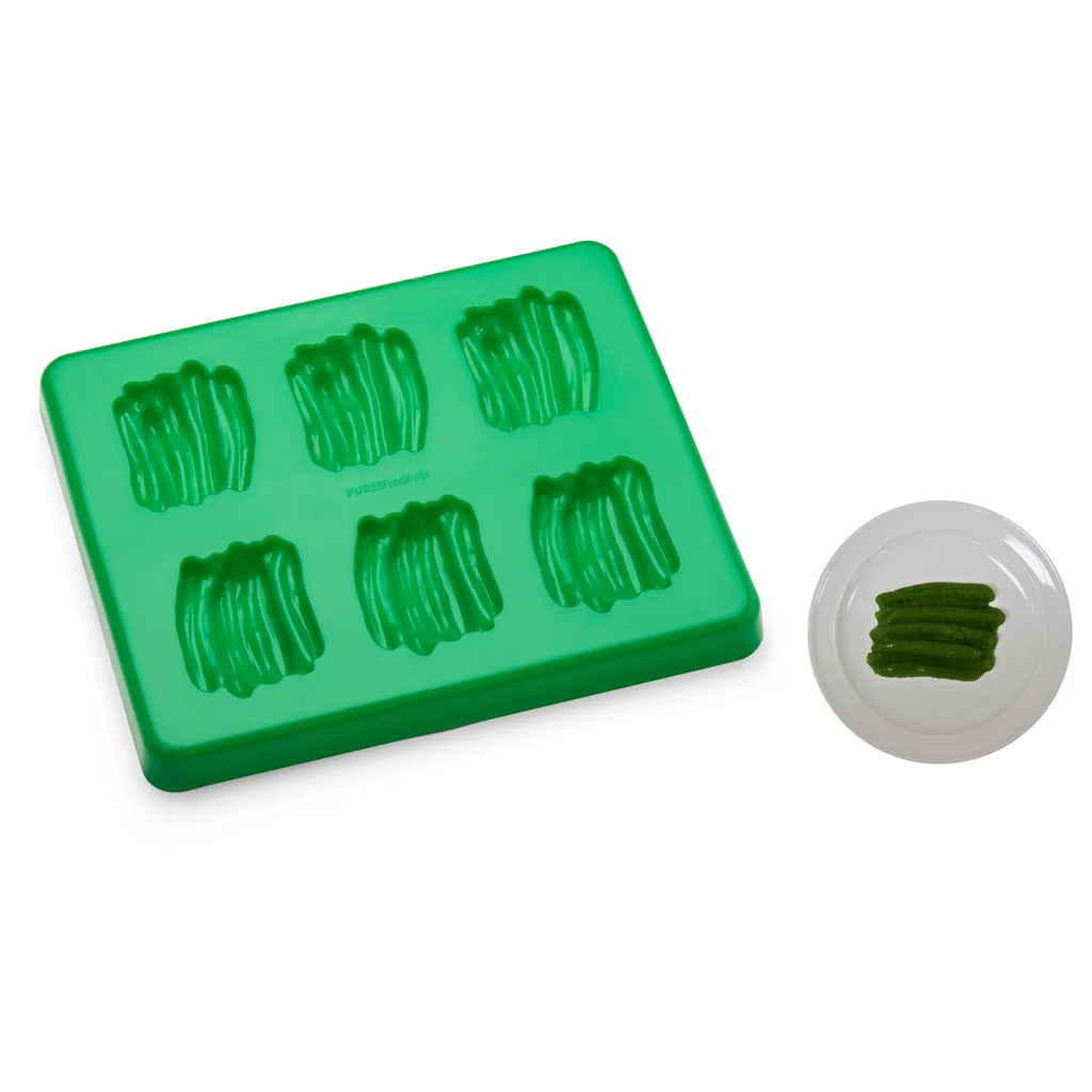Puree Food Molds Puree Green Beans Mold with Lid, Serves 6, Green - PFM5
