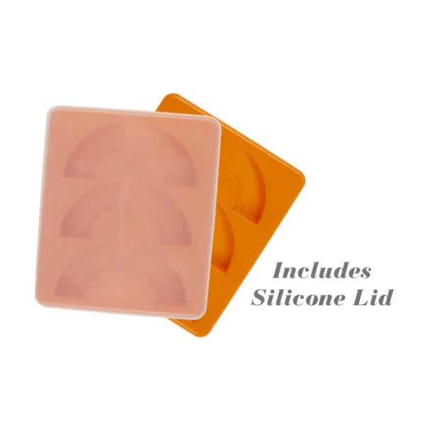 Puree Food Molds Puree Pumpkin Mold with Lid, Serves 6, Orange - PFM6