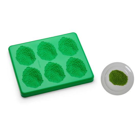 Puree Food Molds Puree Peas Mold with Lid, Serves 6, Green - PFM7