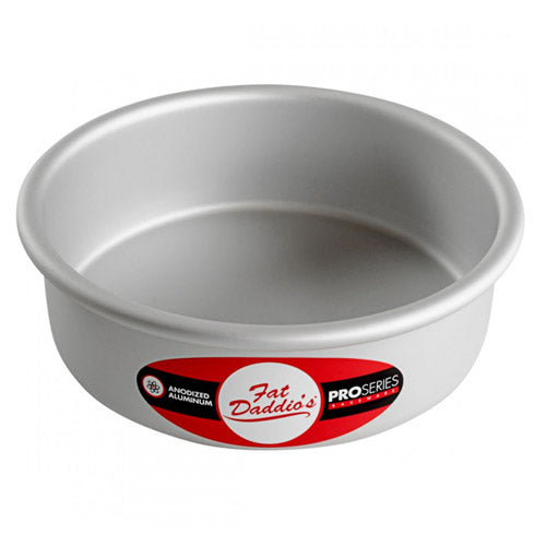 Fat Daddio's | Round Cake Pan, 6" x 2", Anodized Aluminum