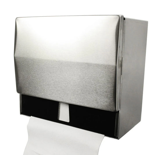 Globe Universal Paper Towel Dispenser, Brushed Steel - 1103