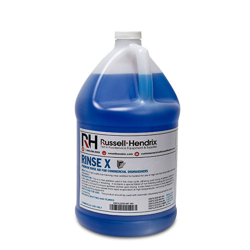 Russell Hendrix RINSE X Commercial Rinse Aid for Commercial Dishwashers, 4L - L2232-001 RH