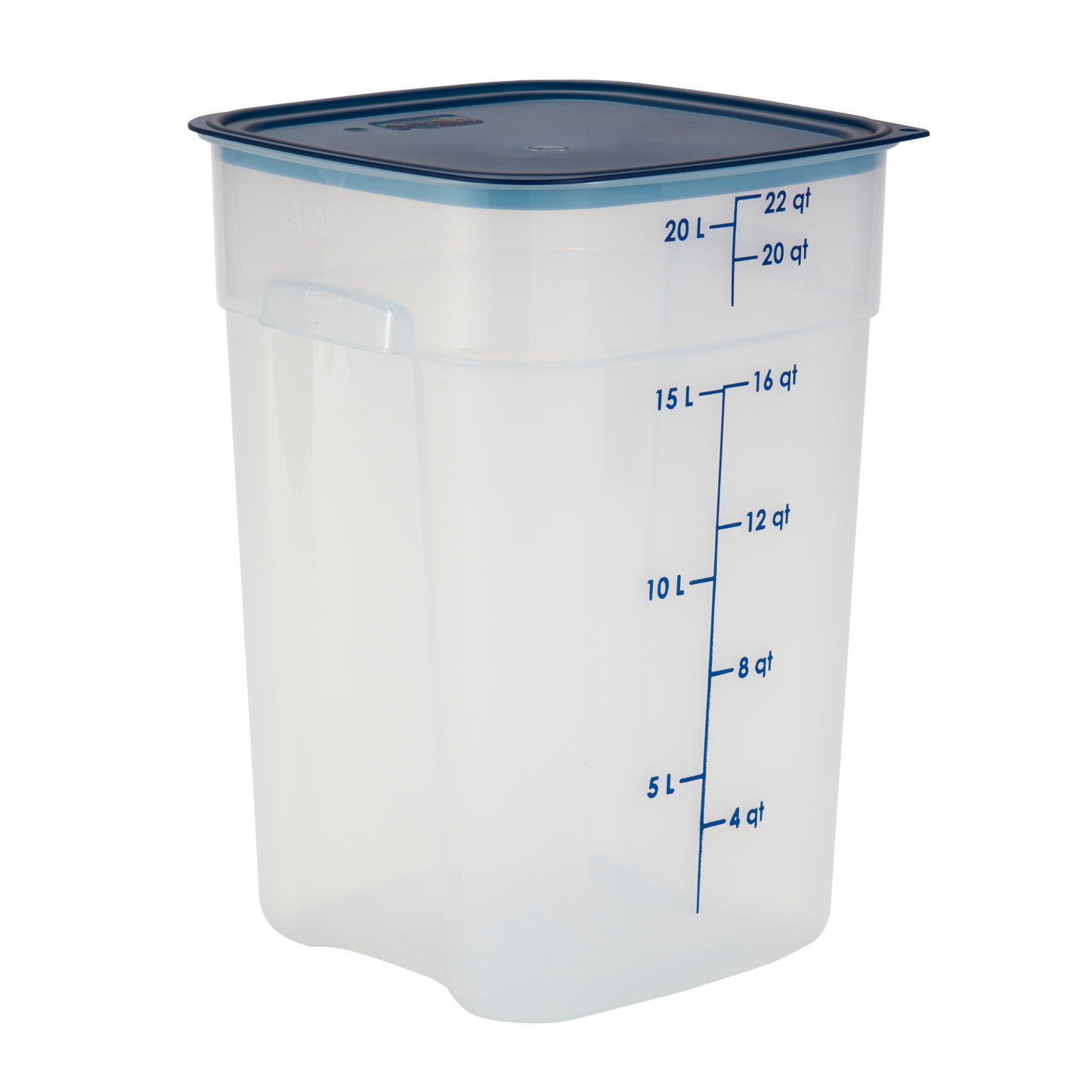 Cambro | CamSquares FreshPro Storage Container, 22 qt, Translucent