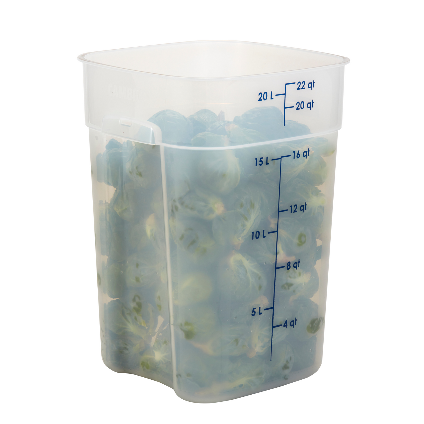 Cambro | CamSquares FreshPro Storage Container, 22 qt, Translucent