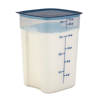 Cambro | CamSquares FreshPro Storage Container, 22 qt, Translucent