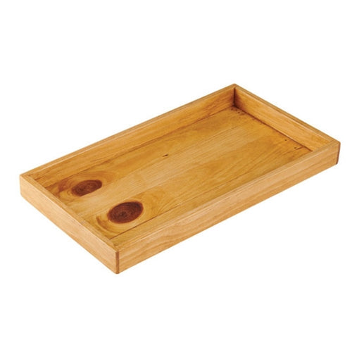 Cal-Mil Madera Cold Concept Tray Set Frame, 9.75" x 17.75" x 1.75", Rustic Pine - 22072-99