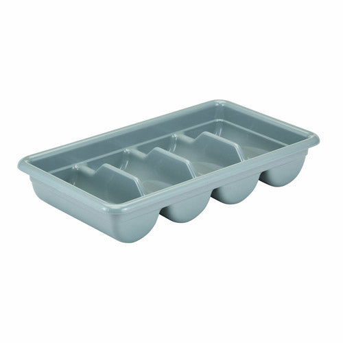 Cambro | Cambox Bus Box with 4 Compartments, 11" x 20", Poly Grey