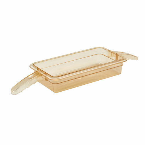 Cambro | High Heat 1/3 Size Food Pan with 2 Handles, 2.5" Deep, Amber