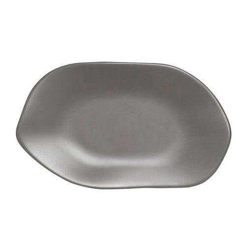 Steelite | Delfin Marisol Oval Platter, 12", Melamine, Grey (12-pack)