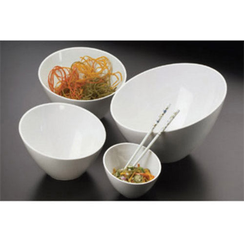 American Metalcraft | Endurance Round Angled Bowl, 40 oz, White Melamine