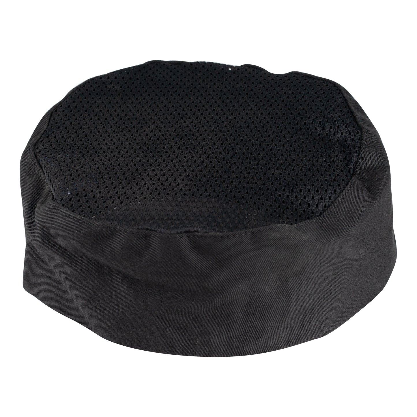 Premium Uniforms | Pill Box Cap w Mesh Top, Black