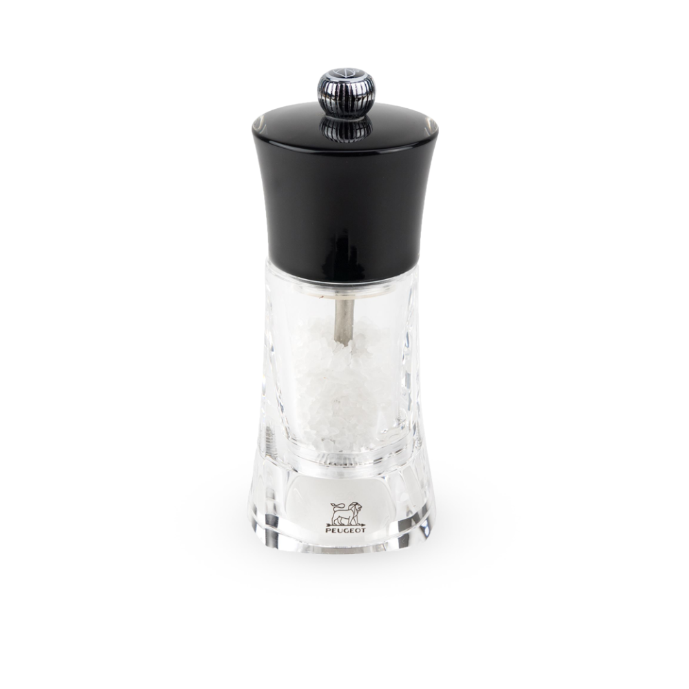 Peugeot | Salt  Mill, 5.5", Black/Clear Acrylic