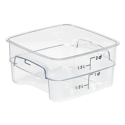 Cambro | CamSquare FreshPro Storage Container, 2 qt, Clear