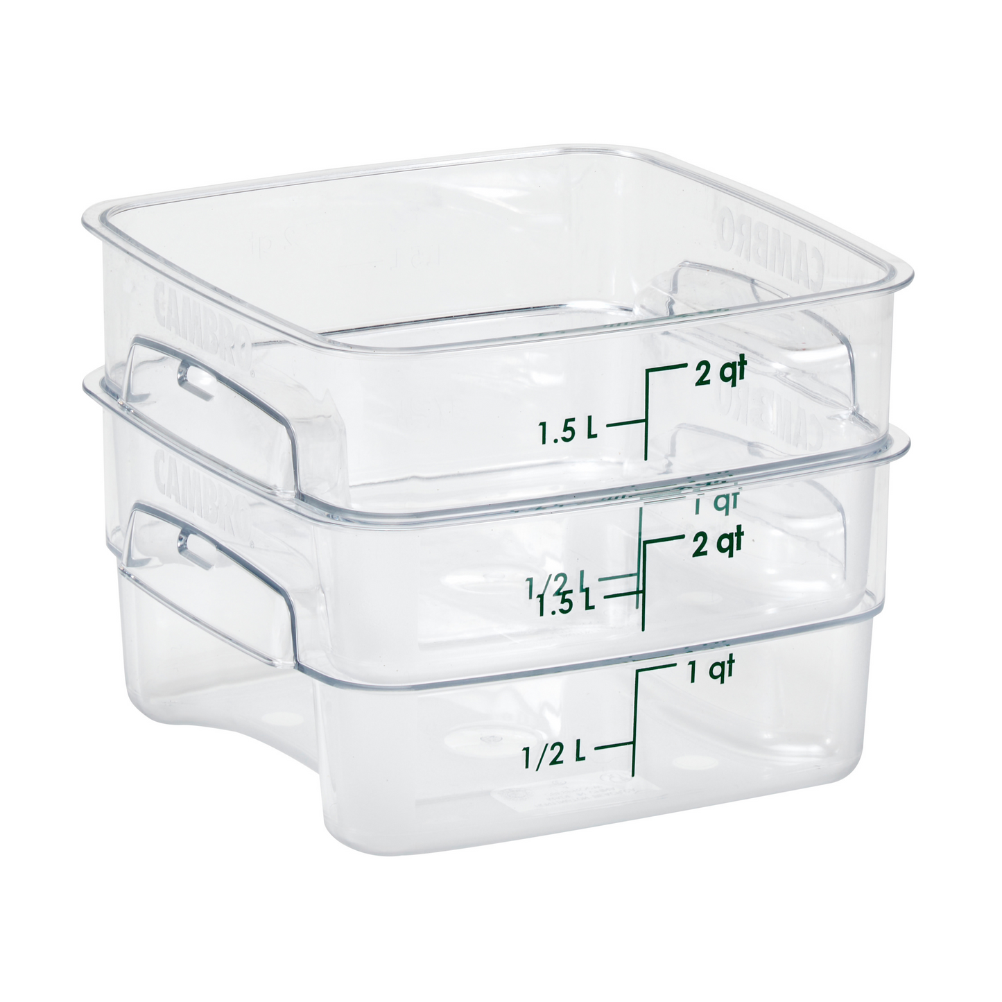 Cambro | CamSquare FreshPro Storage Container, 2 qt, Clear