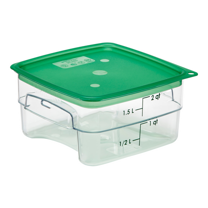 Cambro | CamSquare FreshPro Storage Container, 2 qt, Clear