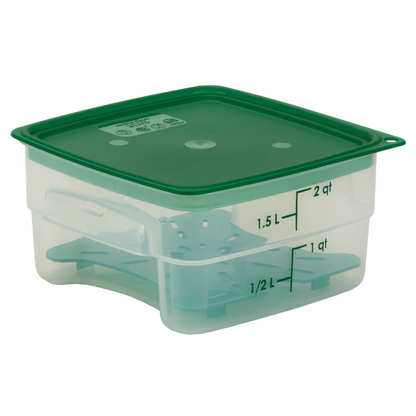 Cambro | CamSquares FreshPro Storage Container, 2 qt, Translucent