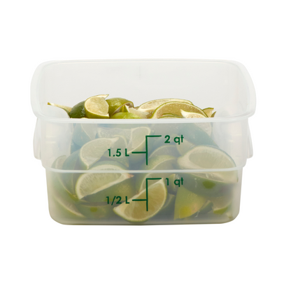 Cambro | CamSquares FreshPro Storage Container, 2 qt, Translucent