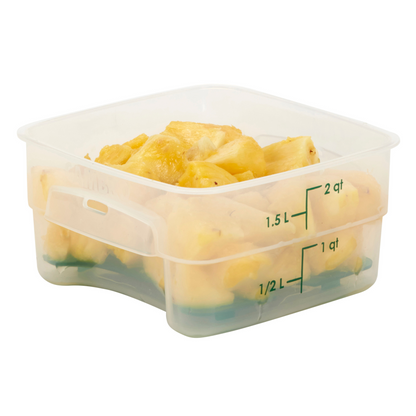 Cambro | CamSquares FreshPro Storage Container, 2 qt, Translucent