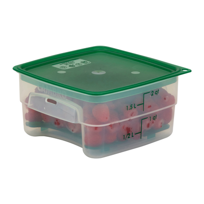 Cambro | CamSquares FreshPro Storage Container, 2 qt, Translucent