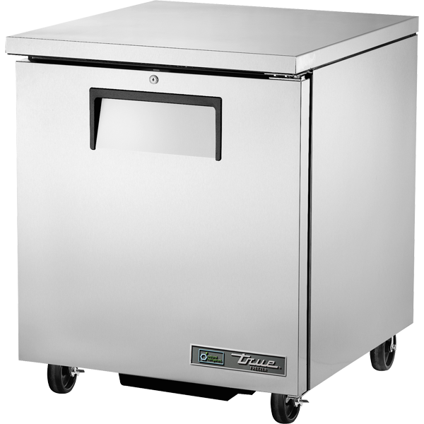 True | Single Door Undercounter Freezer, 27", 115/60/1