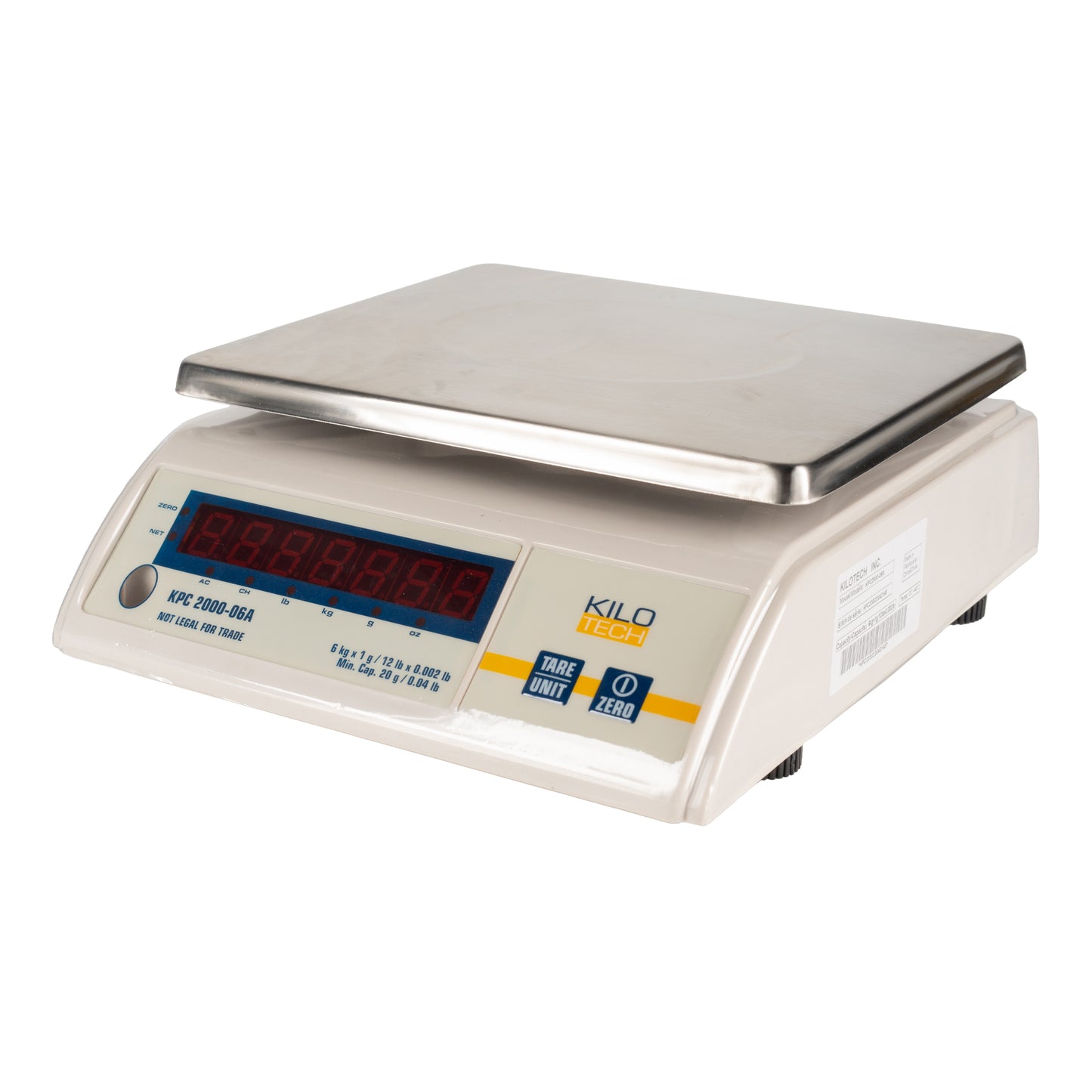 Kilotech | KPC-2000-06A Digital Portion Control Scale, 6 kg