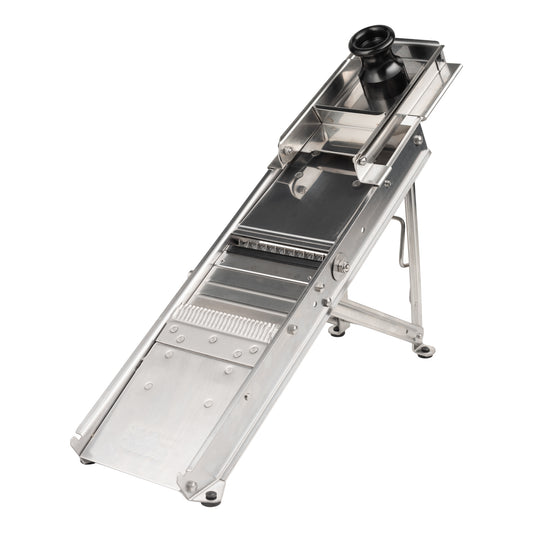 Bron Coucke | Mandoline Professionnelle, 2 Lames, Protection Inox