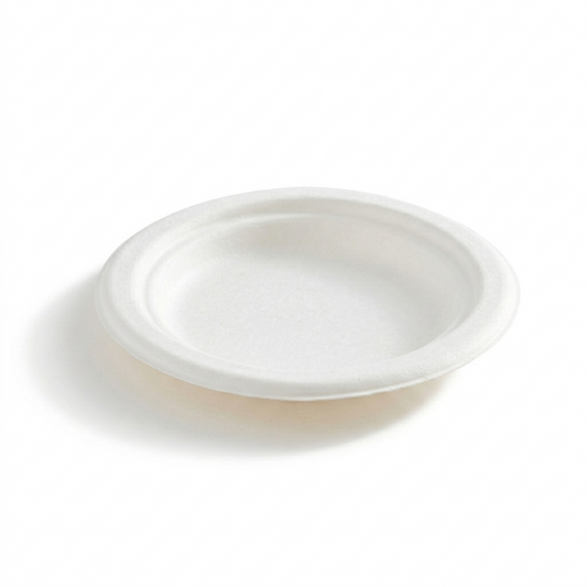 Assiette compostable Eco Guardian, 6 po, blanche (paquet de 1000) - EG-N-A004