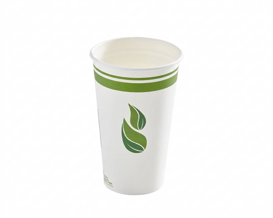 Gobelet en carton compostable Eco Guardian avec revêtement PLA, 16 oz (paquet de 1000) - EG-P-PL-K16-W50