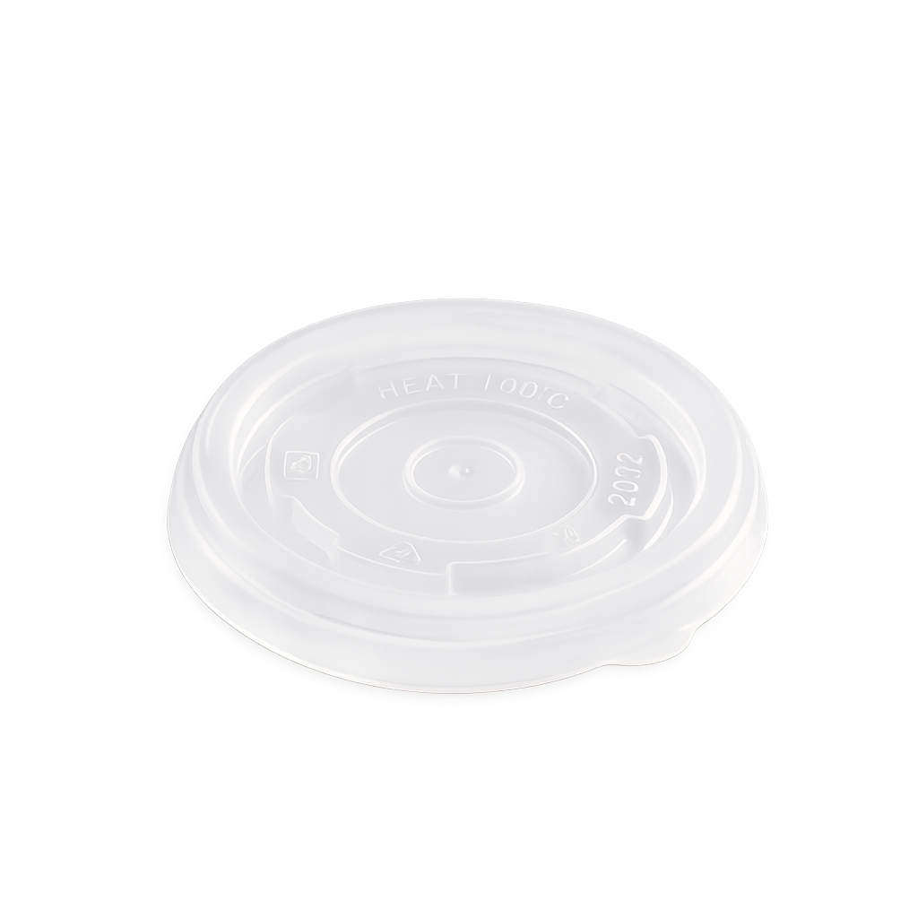 Couvercle recyclable Eco Guardian pour gobelet à soupe en carton de 8 oz, PP (paquet de 500) - EG-P-PP-S08-LID