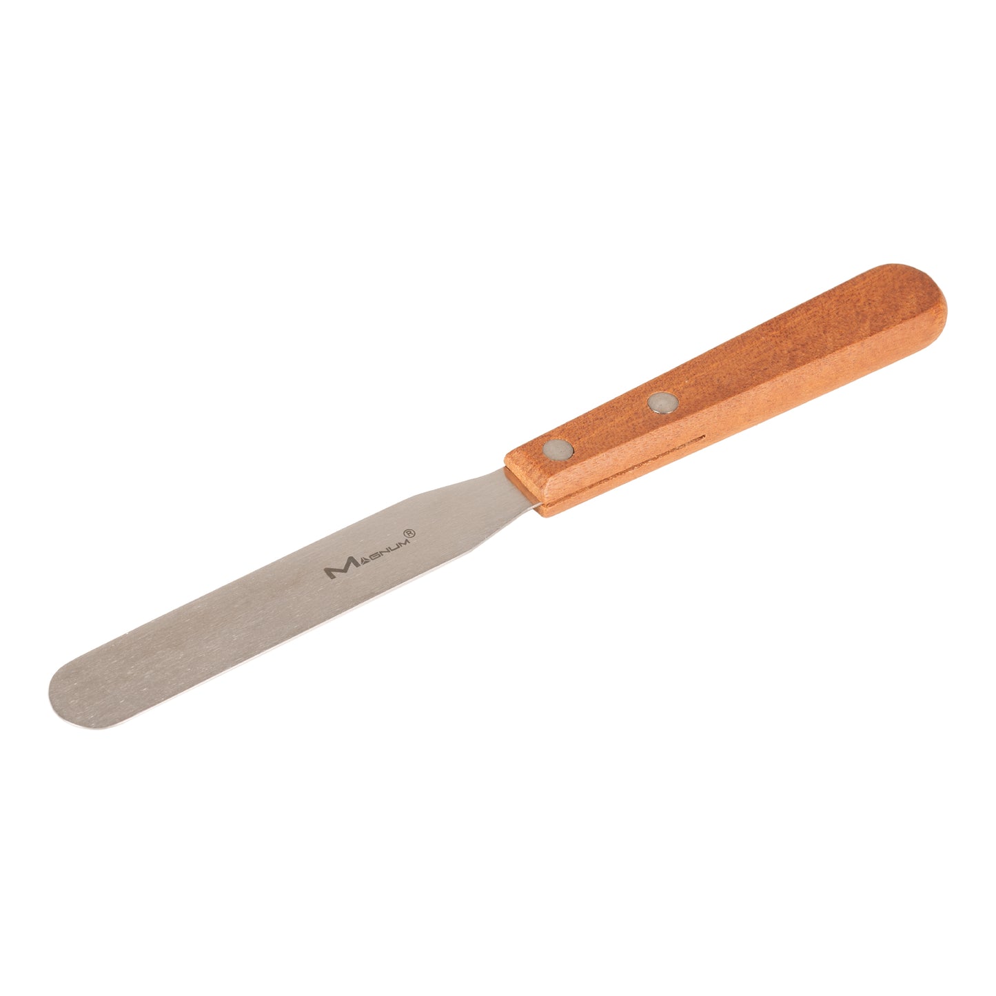 Rabco | Straight Edge Spatula, 4", Stainless Steel/Wood Handle