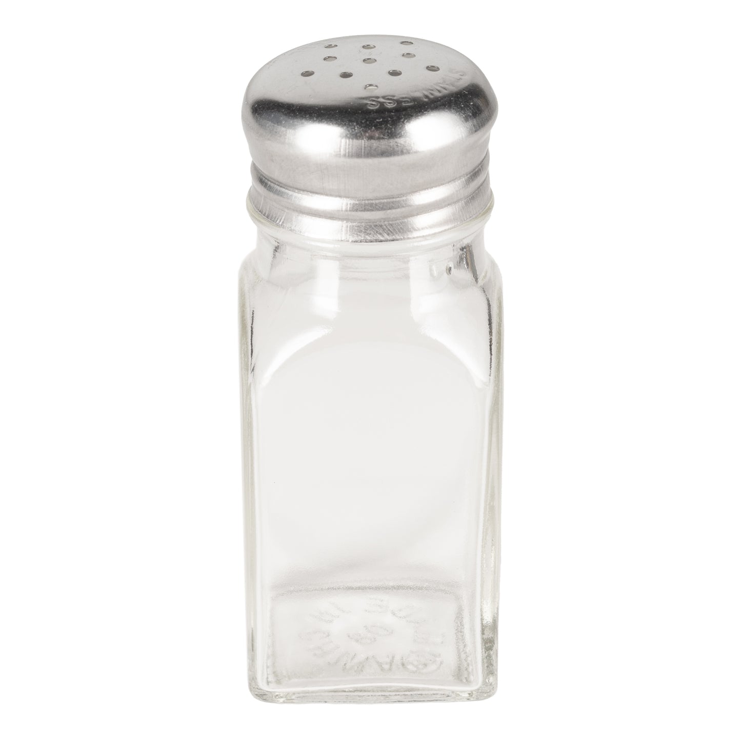 Rabco | Salt & Pepper Shaker, 2 oz, Glass/Stainless Steel