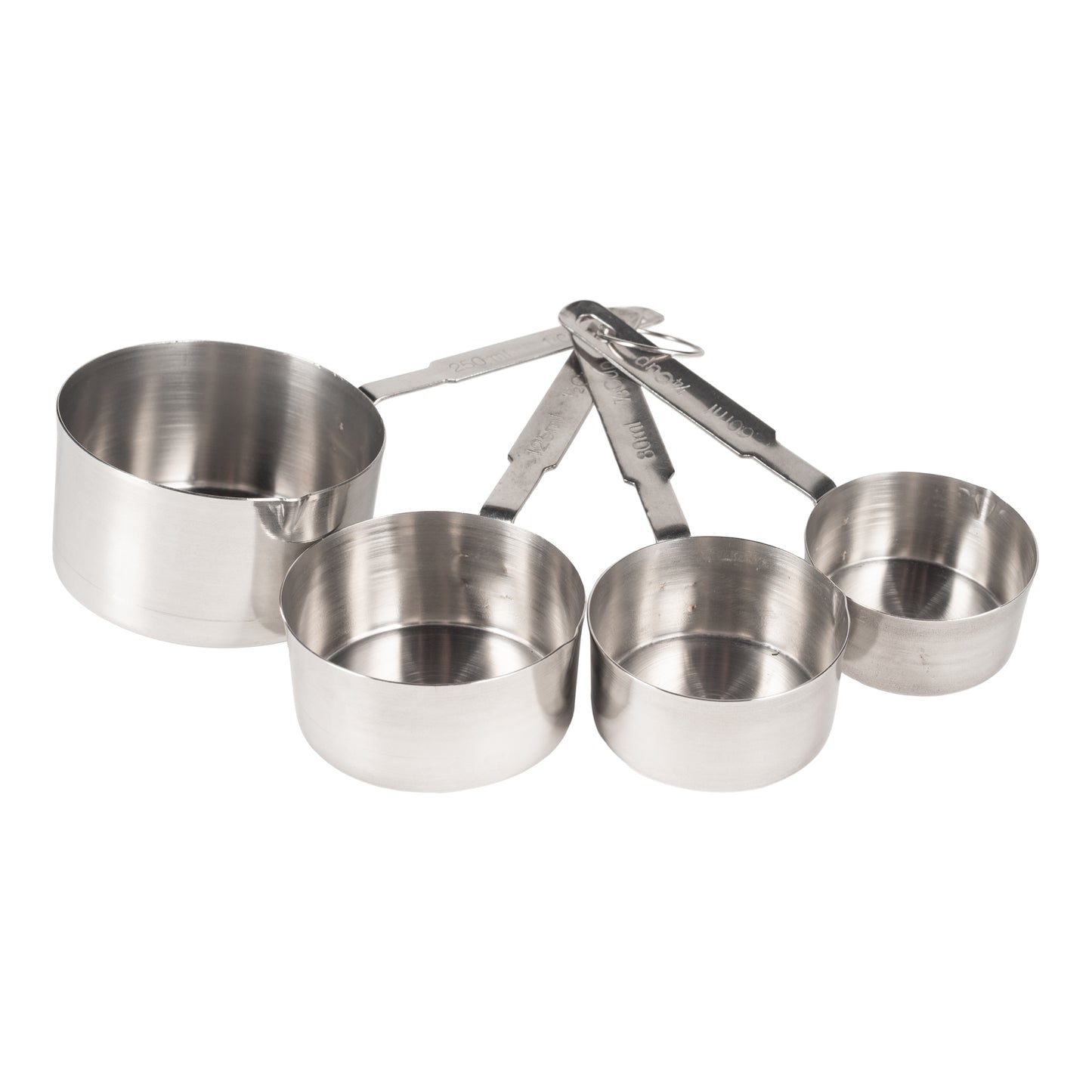 Rabco | 4 Piece Heavy Duty Measuring Cup Set, Stainless Steel