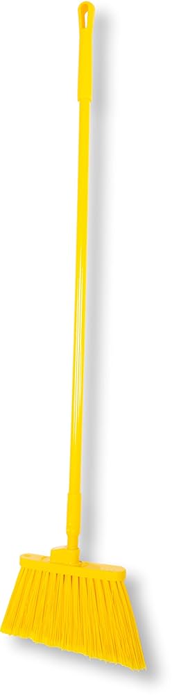 Carlisle Sparta Duo-Sweep Angle Broom, 56" Handle, Yellow - 41082EC04