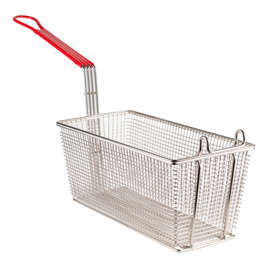 Pitco | SG14S Fryer Basket, 13 1/4” x 6 1/2” x 5 3/4”, Red Handle