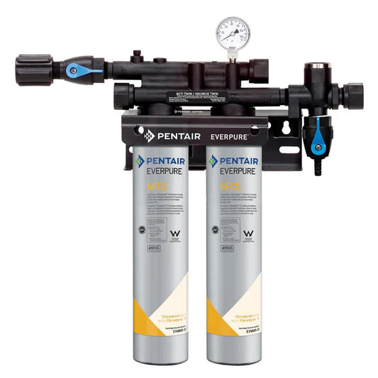 Pentair Everpure QC7I Twin 4FC5 Water Filtration System for Combi Oven/Steamers - 9202-22
