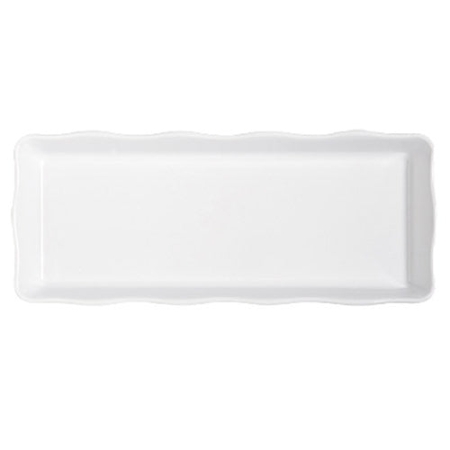 G.E.T. | Bake & Brew Rectangular Display Tray, 14" x 5.5" x 1.5", White Melamine (6-pack)