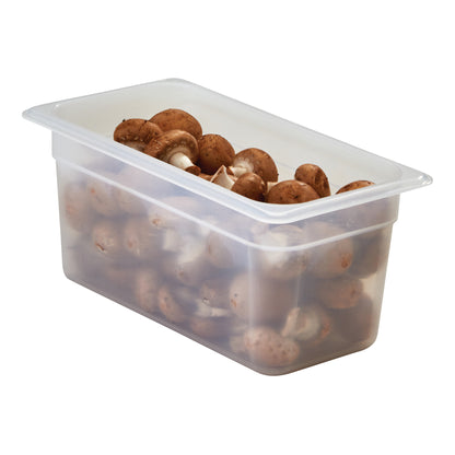 Cambro | Bac gastronome de taille 1/4, 4" de profondeur, translucide