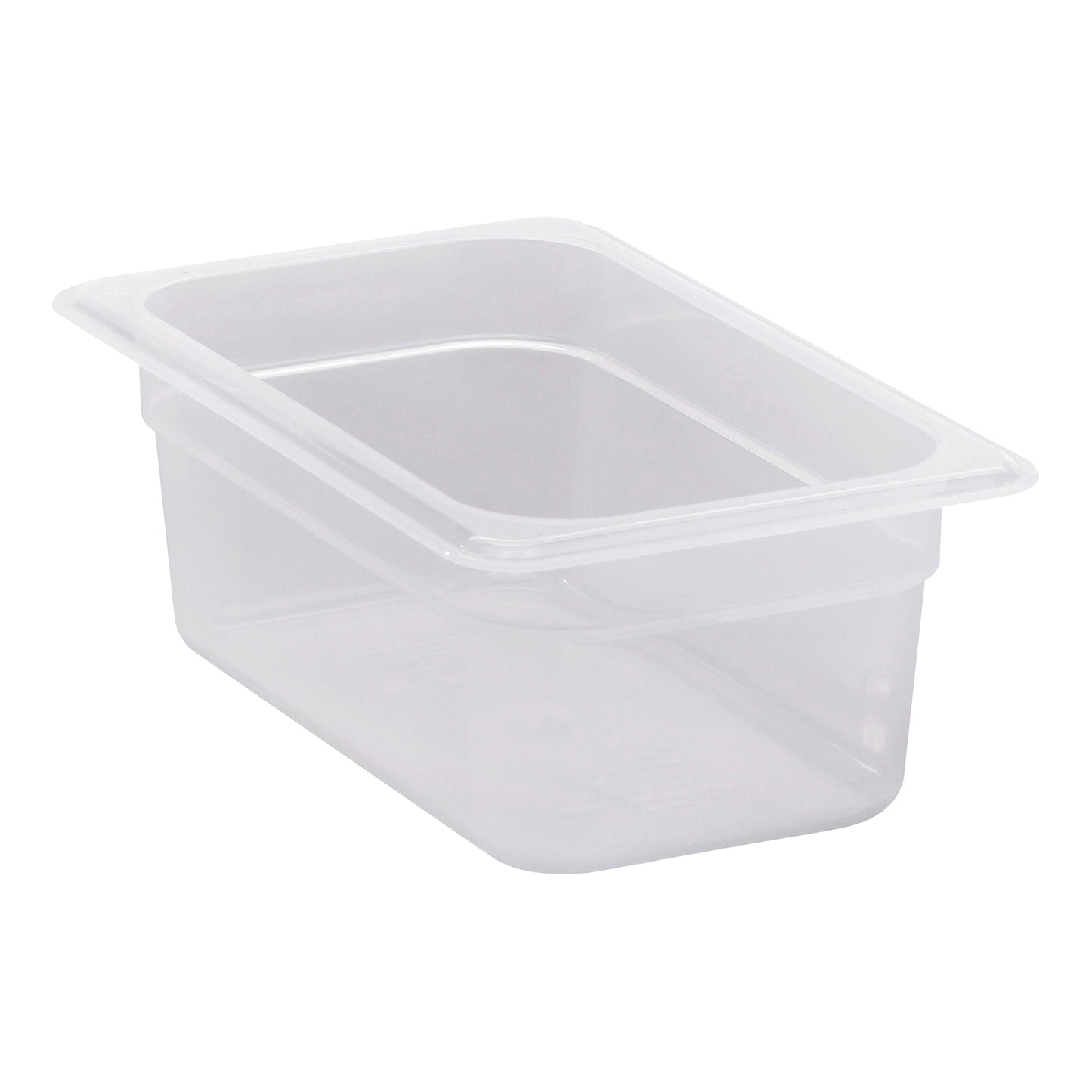 Cambro | Bac gastronome de taille 1/4, 4" de profondeur, translucide